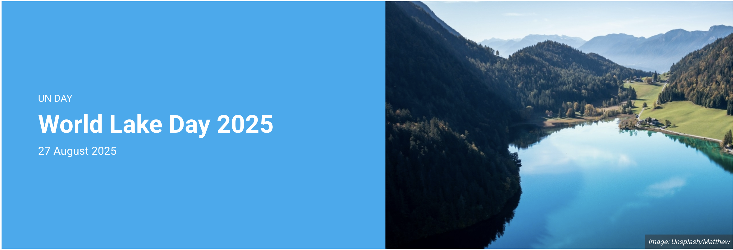 Image: UN World Lake Day 2025.