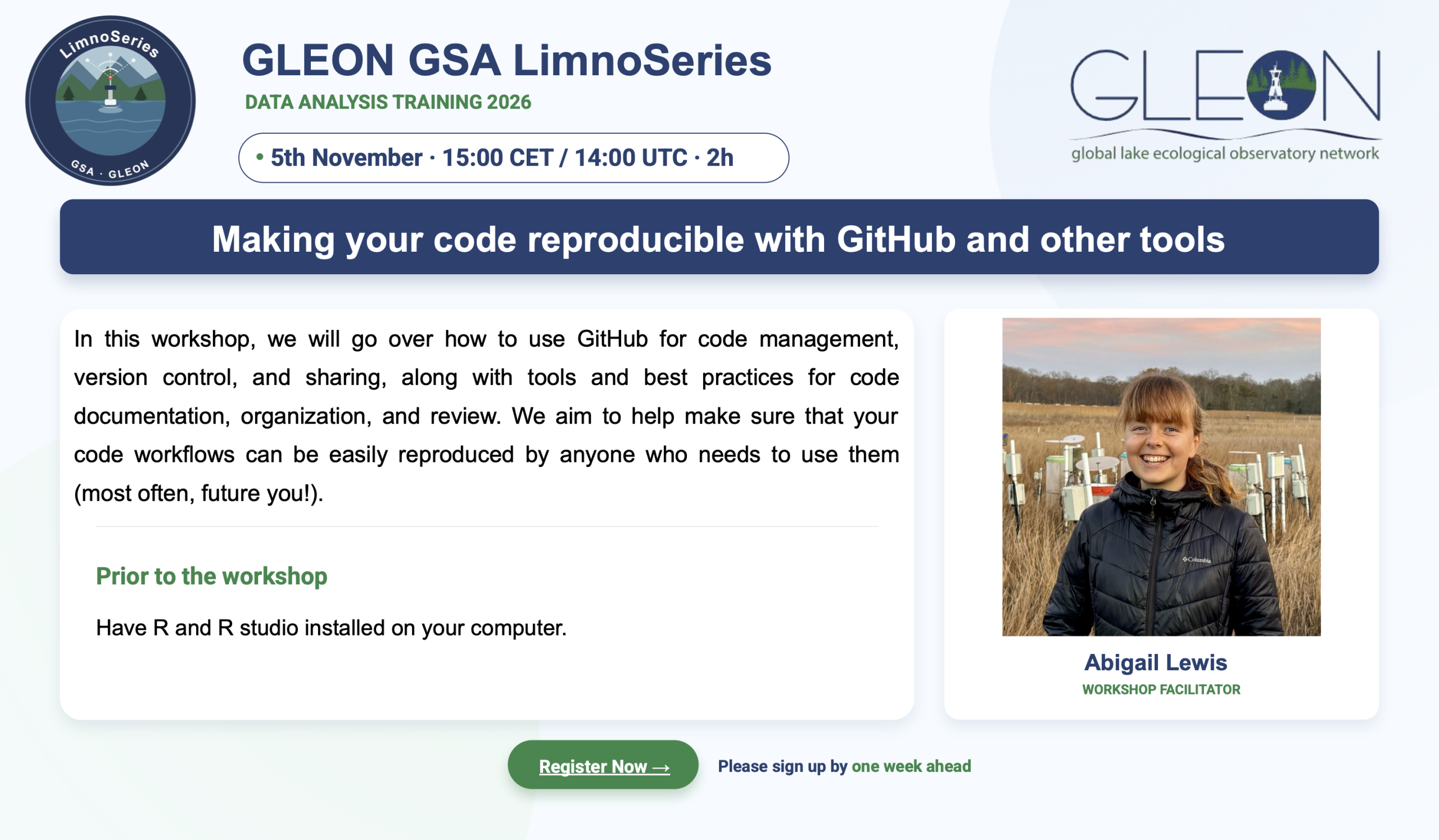 Image: GSA Limnoseries flyer